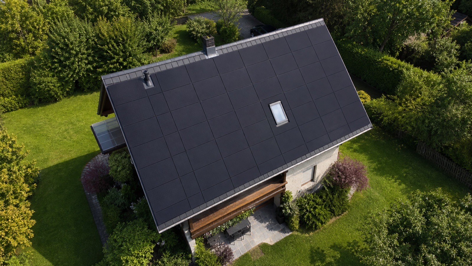Toiture solaire aérienne